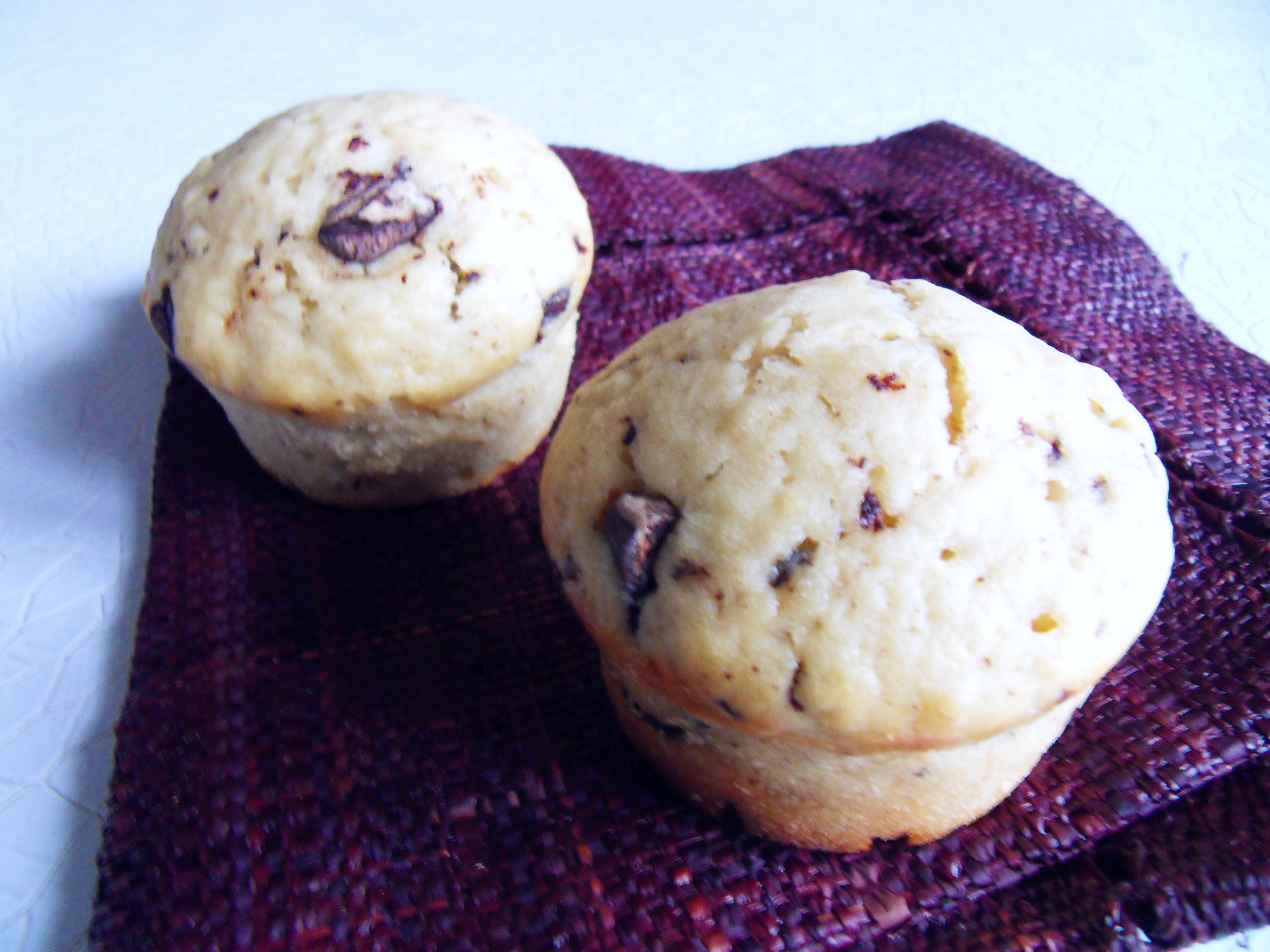 Muffins au lait ribot et aux pépites de chocolat (avec ou sans Thermomix)