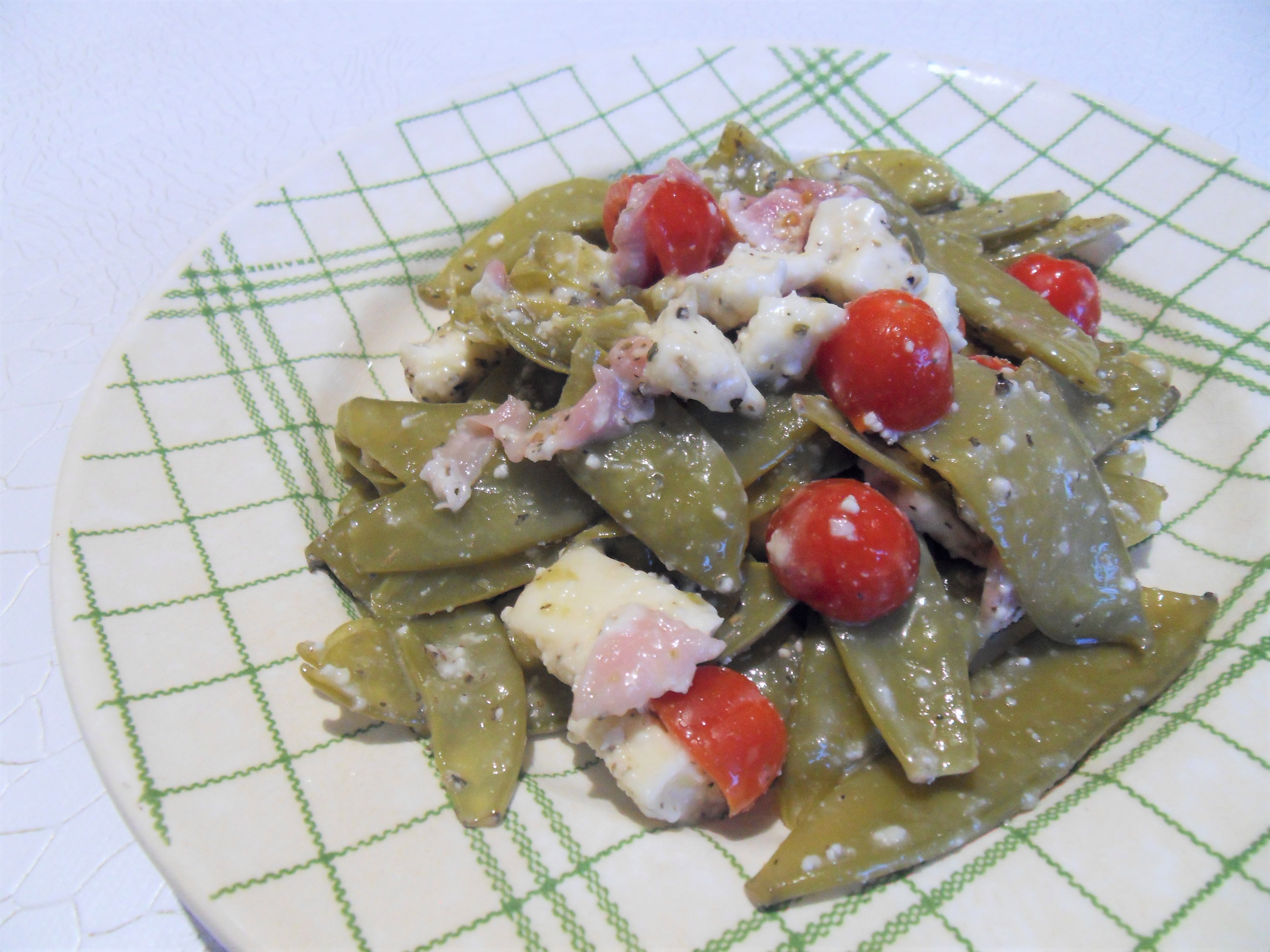 Salade de pois gourmands à l&rsquo;italienne