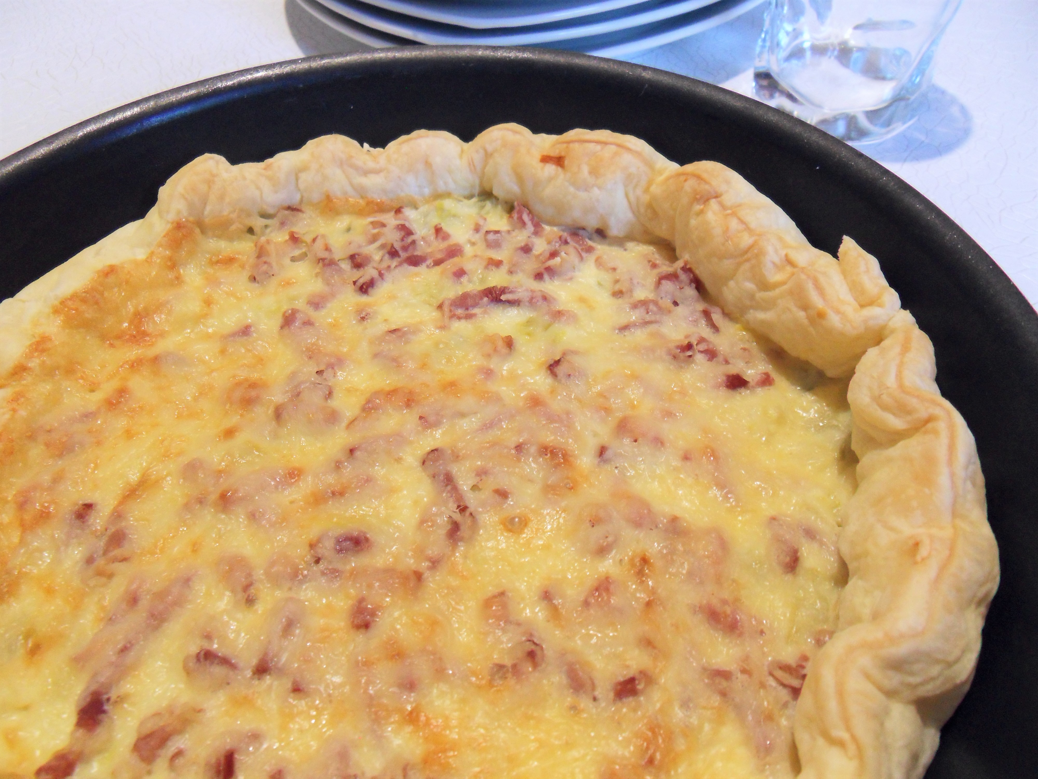 Tarte aux Poireaux, Lardons et Cancoillotte : Recette Facile