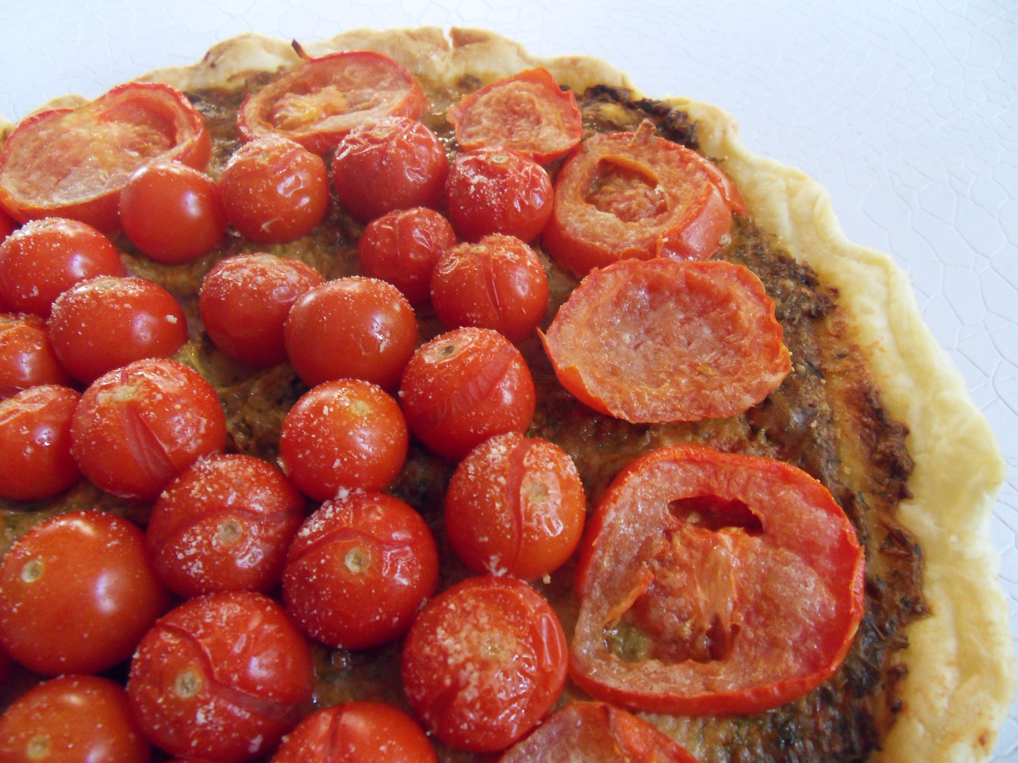 Tarte au caviar d&rsquo;aubergine et aux tomates