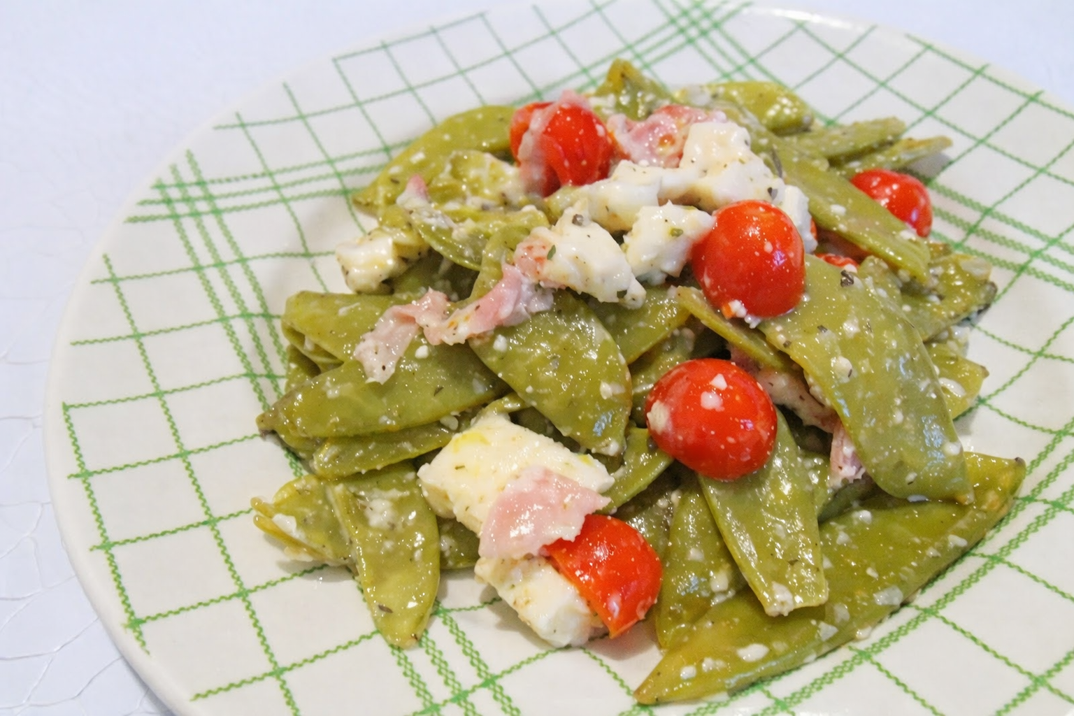 Salade de pois gourmands à l&rsquo;italienne