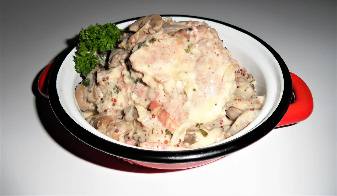 Osso bucco de dinde à la moutarde à l&rsquo;ancienne