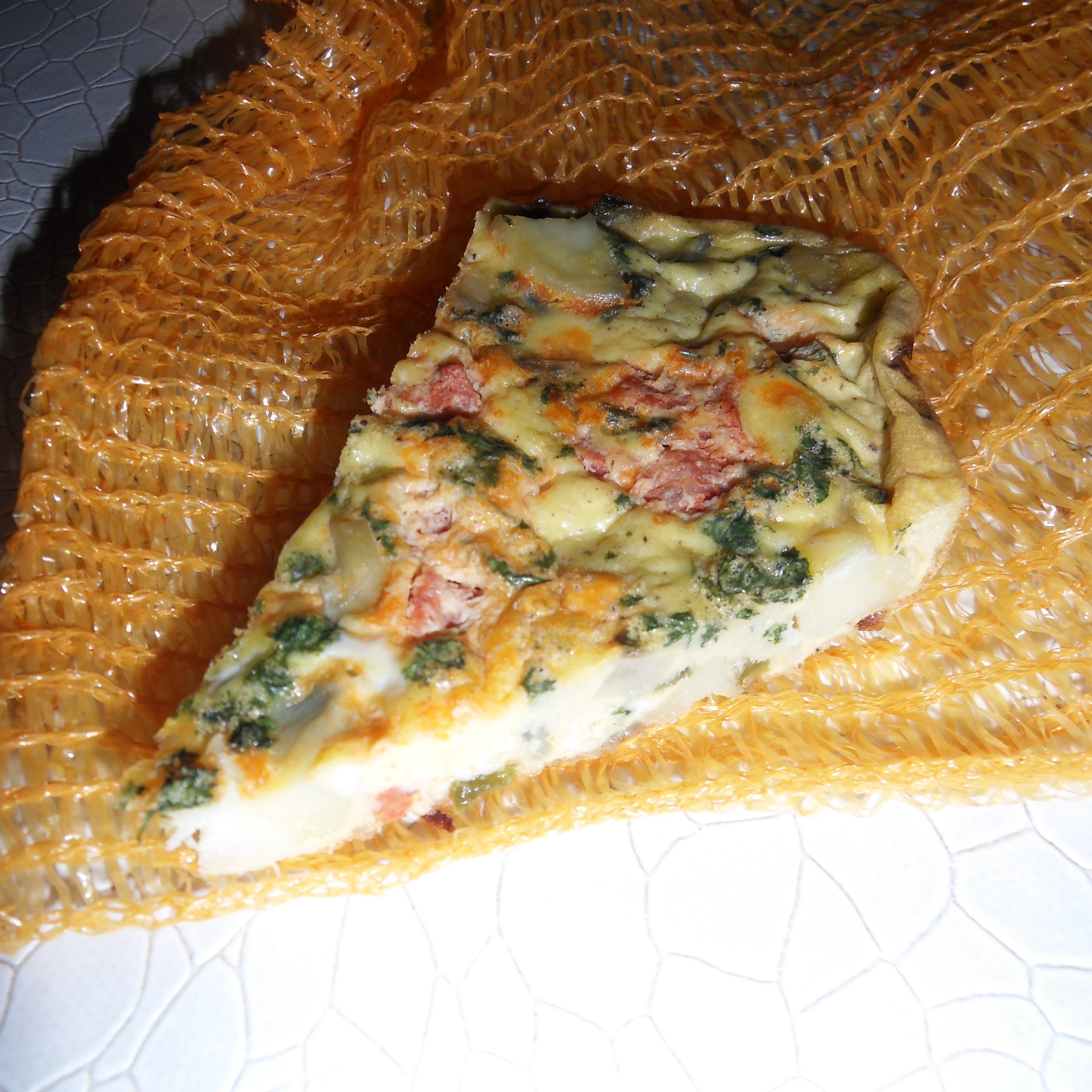 Tortilla espagnole aux pommes de terre et au chorizo