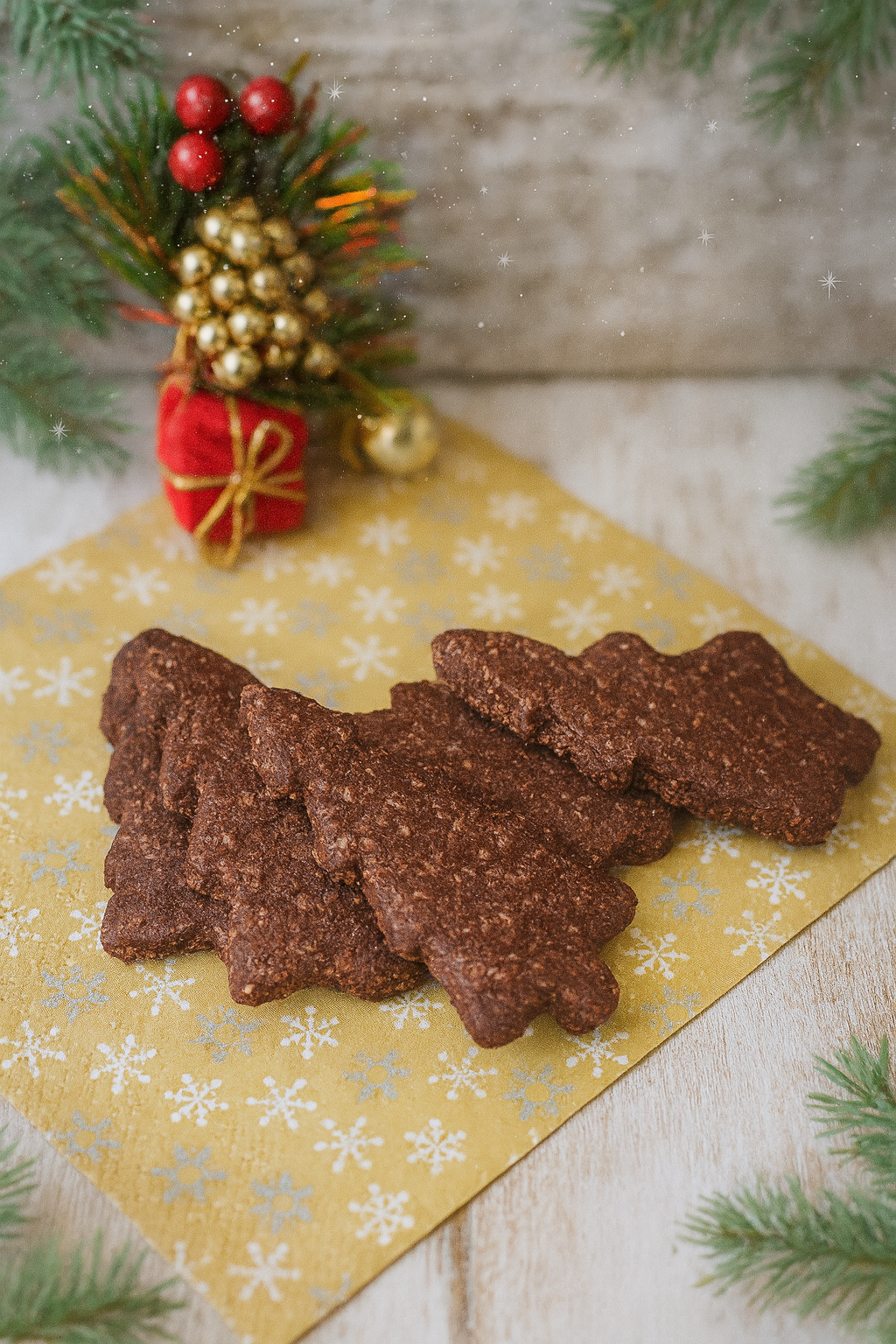 Bredele de Noël au cacao et à la noix de coco