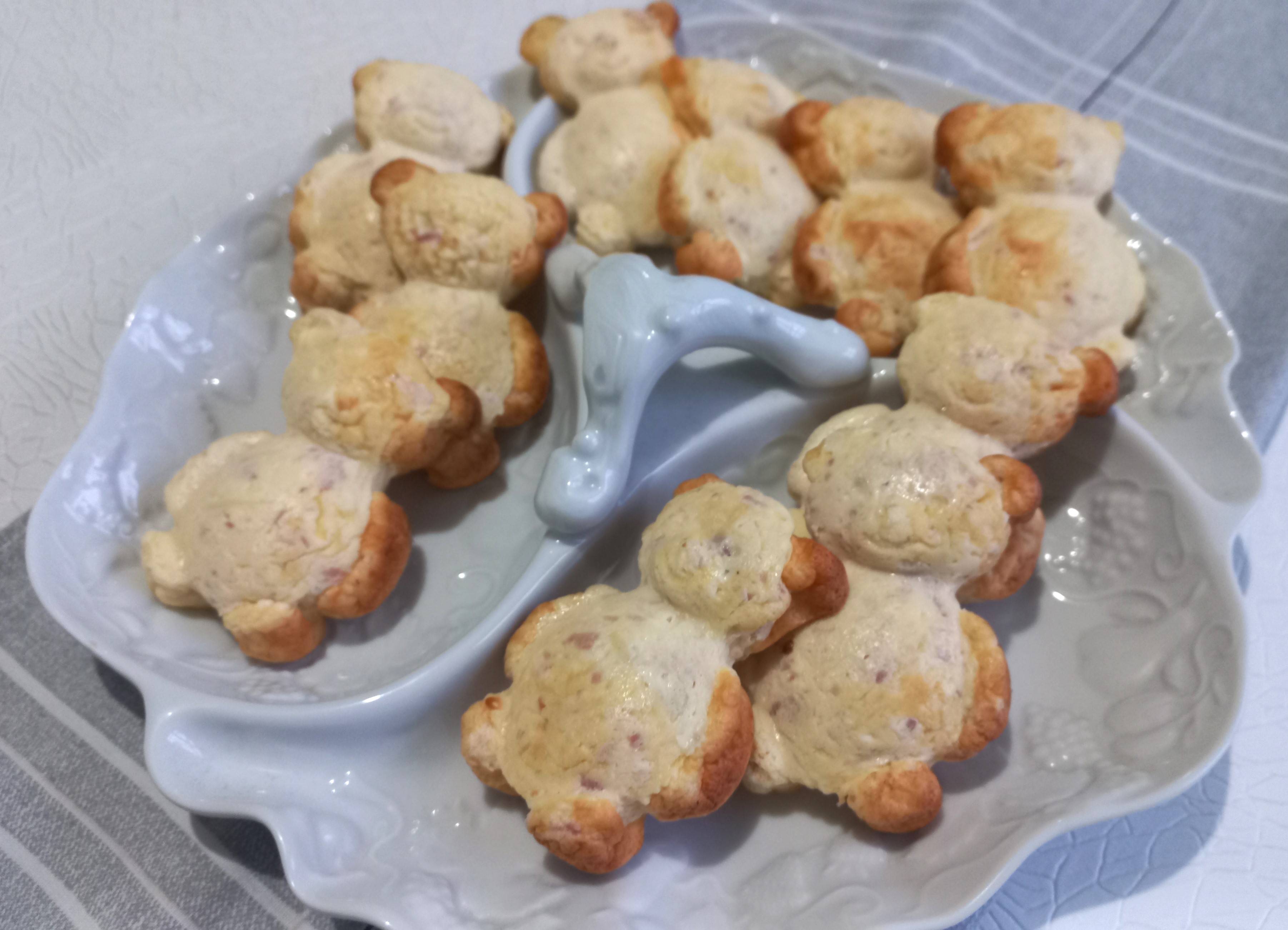 Quich&rsquo;oursons kiri et jambon (avec ou sans Thermomix)