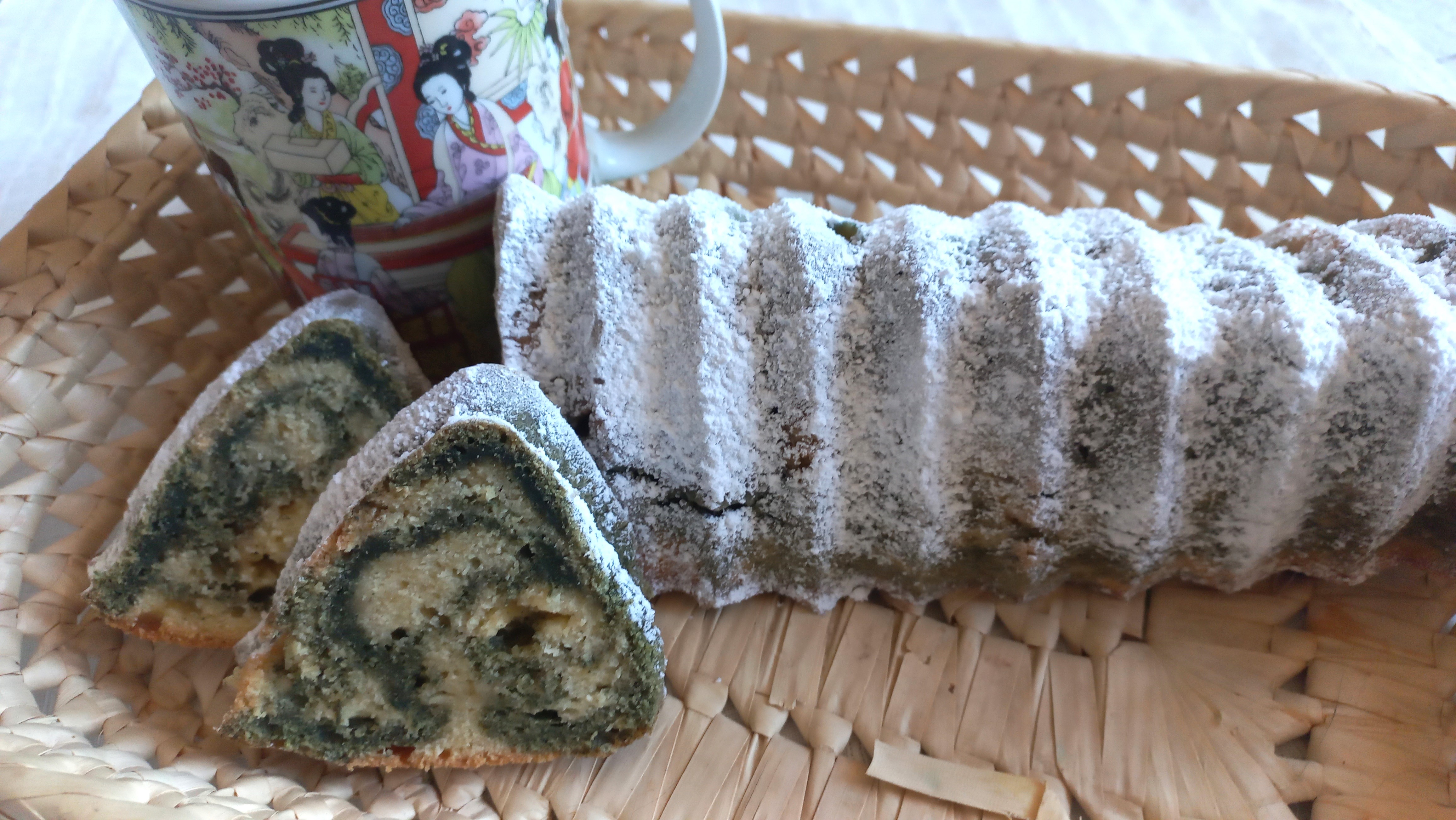 Cake marbré chocolat blanc et matcha (recette japonaise)