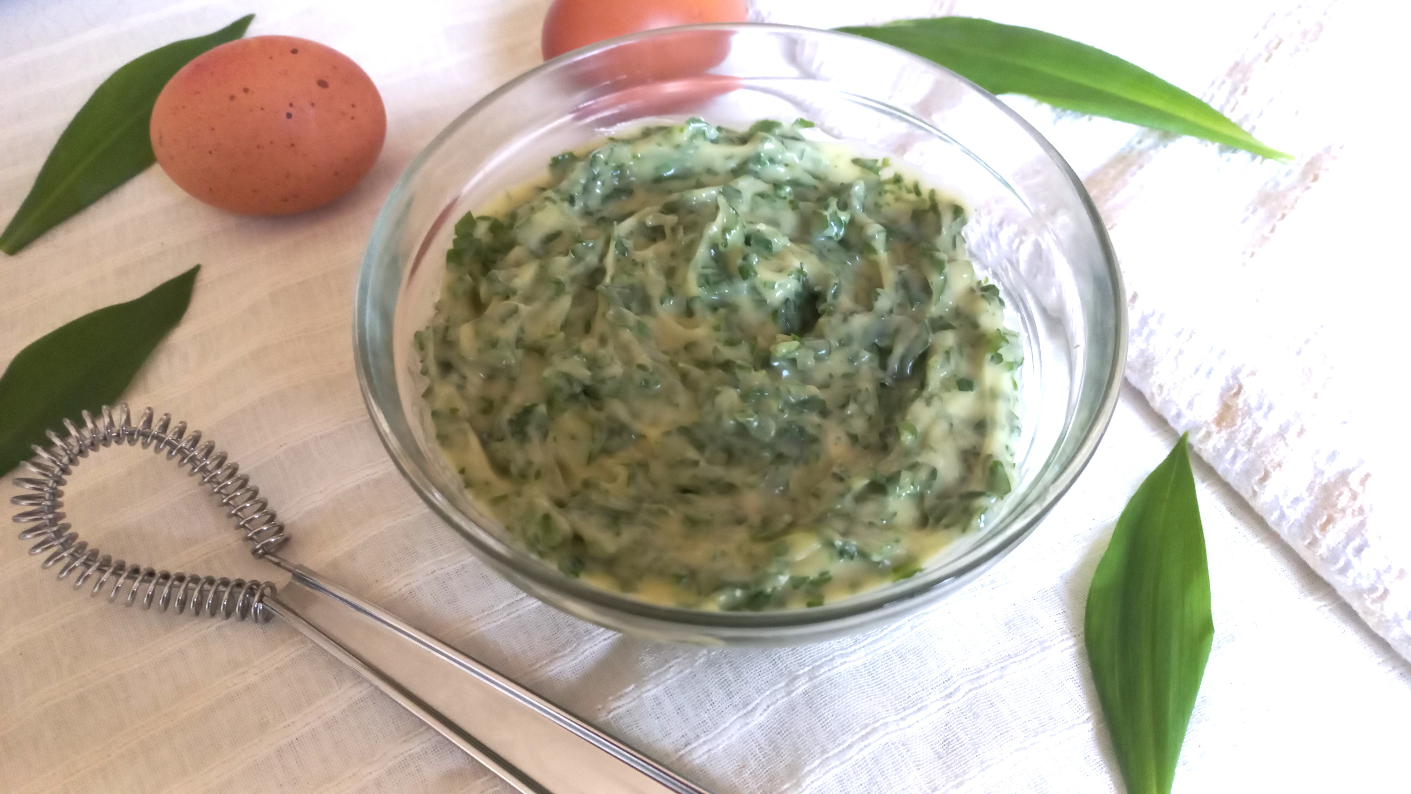 Mayonnaise maison INRATABLE à l&rsquo;ail des ours