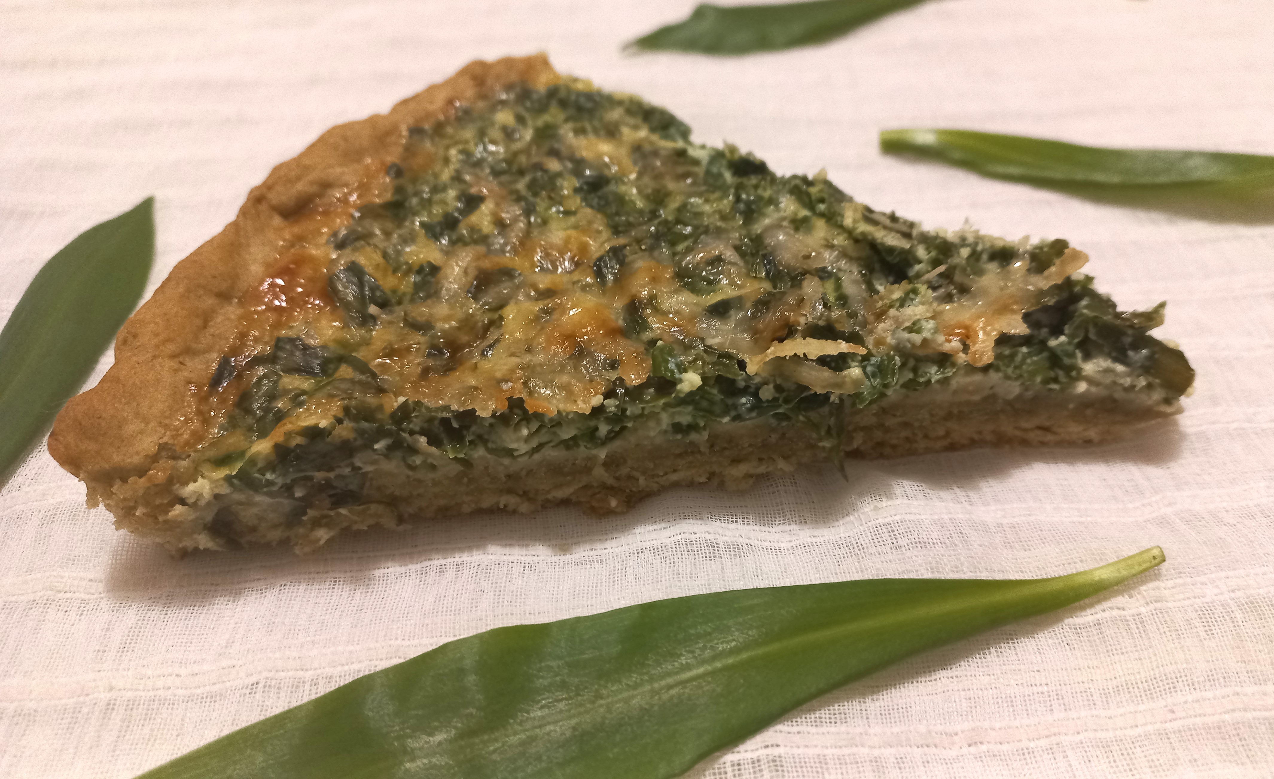 Quiche gourmande à l&rsquo;ail des Ours et au roquefort