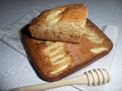 Gâteau extra moelleux aux pommes et au miel