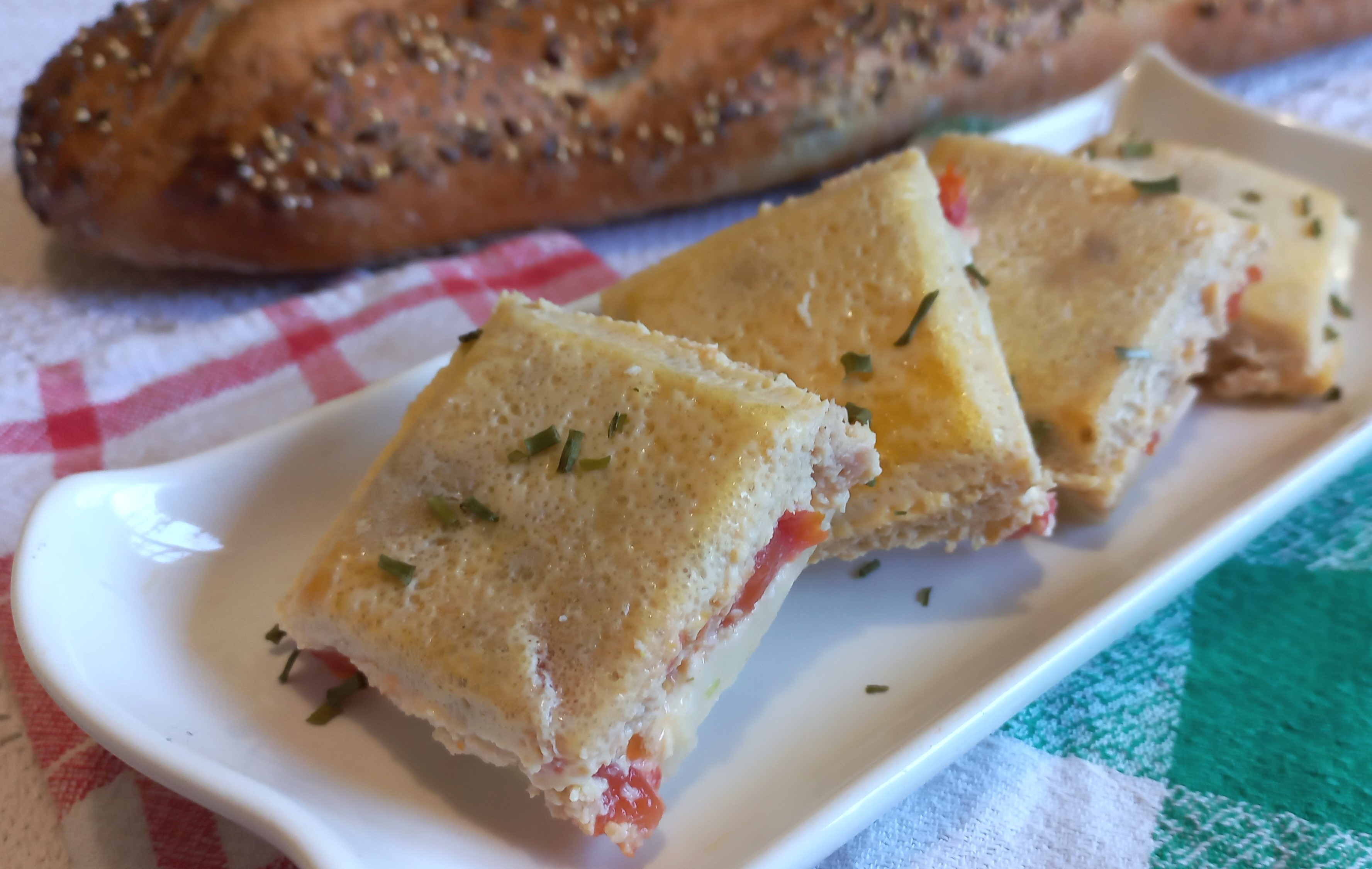 Quiche sans pâte thon, tomates et mozzarella