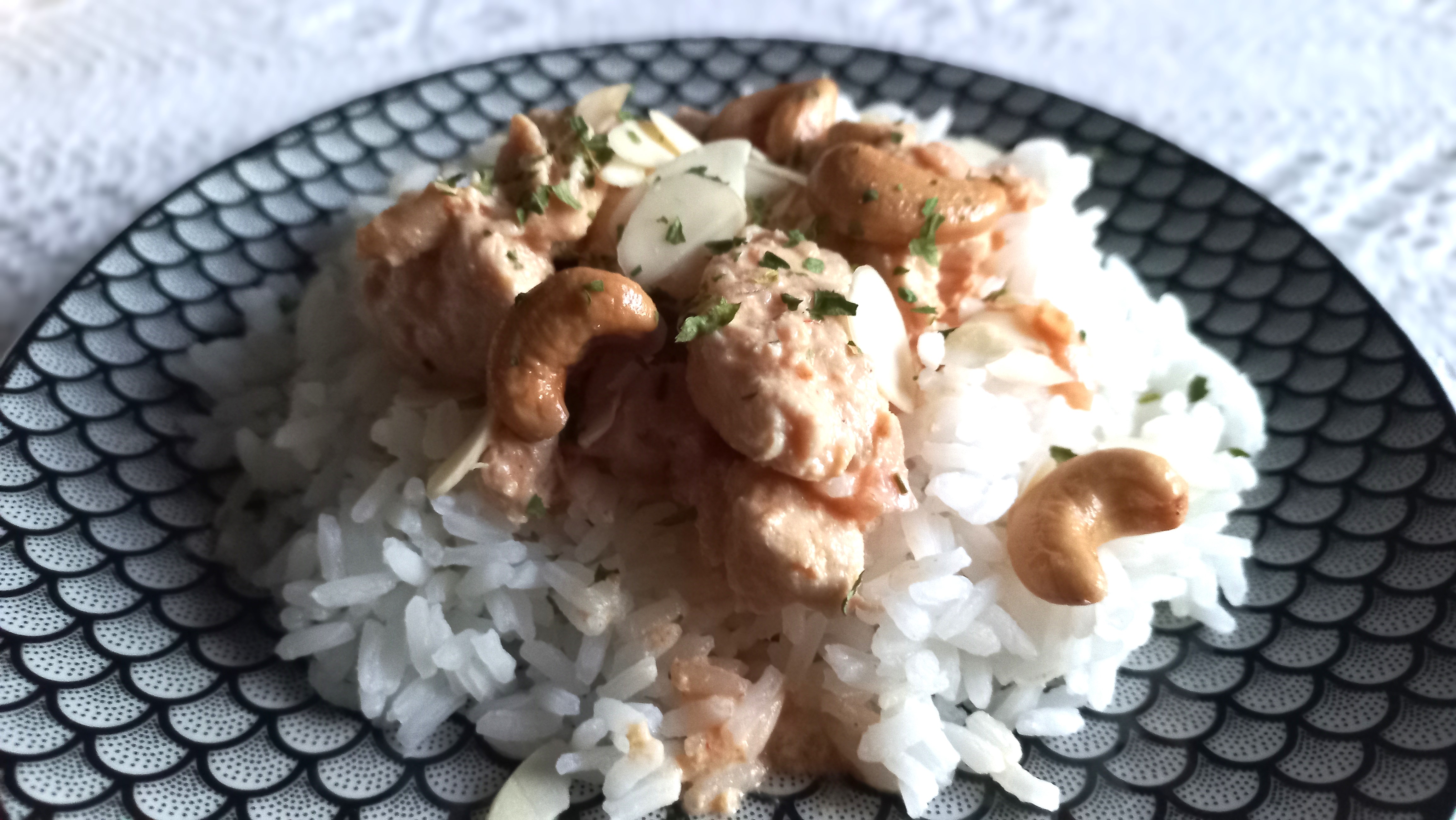 Poulet Korma maison : plat indien parfumé et onctueux