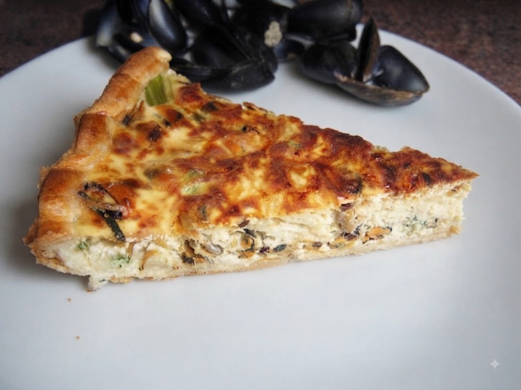 Quiche aux restes de moules marinières (recette AntiGaspi)