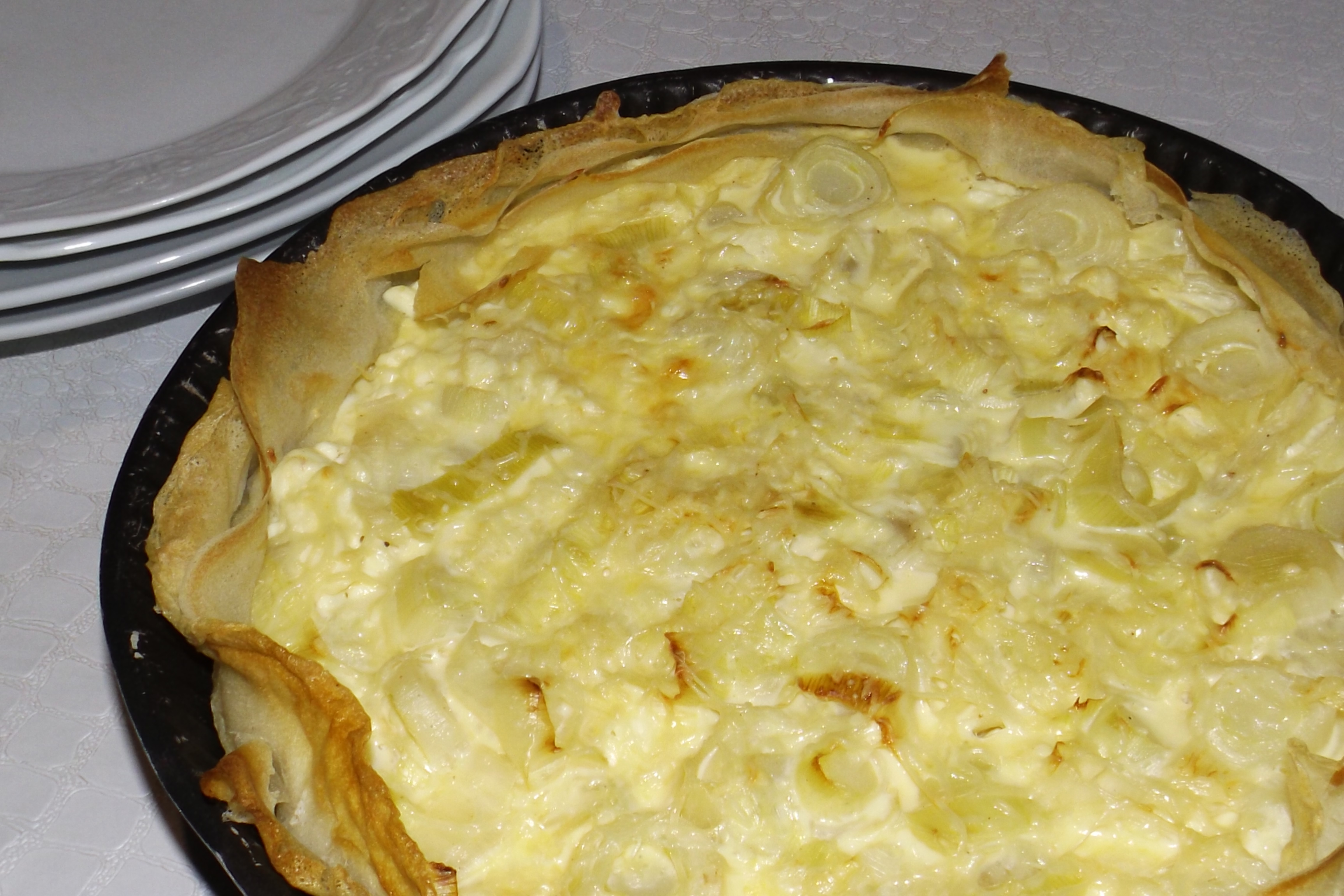 Tarte brick croustillante aux poireaux et feta (recette facile)